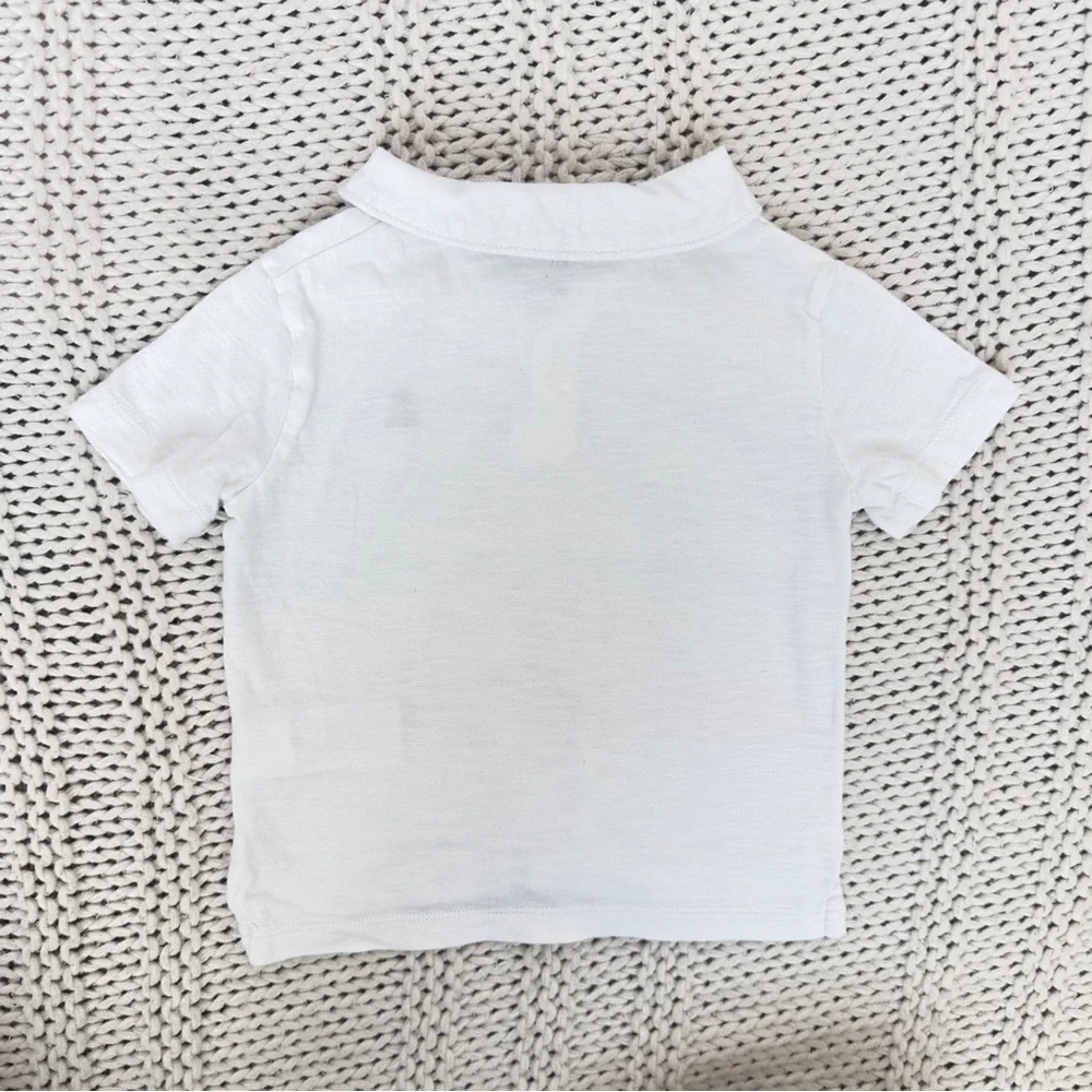 Gap Stripped Polo Shirt with a Classic Fit 18-24 Months